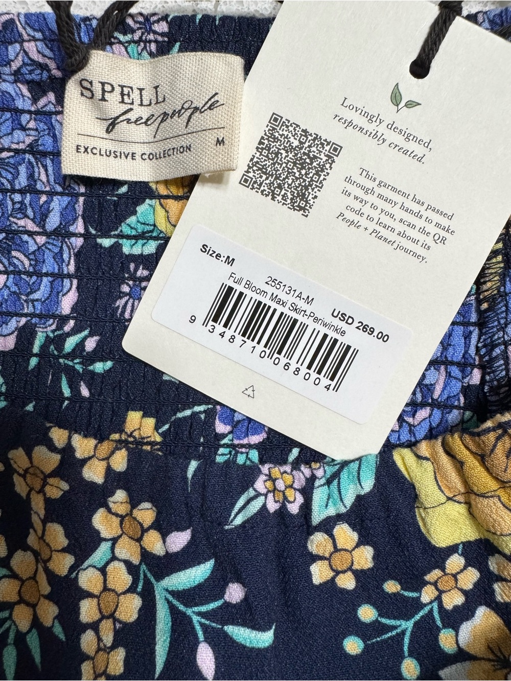 Spell Full Bloom maxi skirt medium NWT - Picture 4 of 6